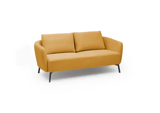 Sofa CARLLOTA - 2,5-Sitzer, Stoff, Kurkuma