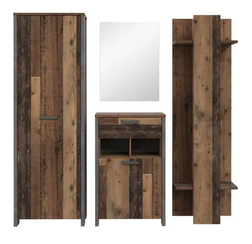 Schuhschrank FEA - Vintage Dekor, Betonoptik