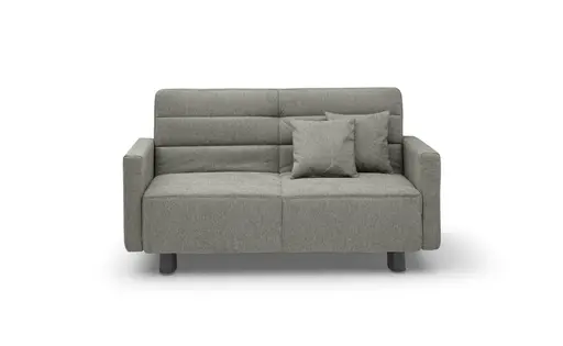 Funktionssofa EASY Optik D - 2-Sitzer, 140 cm inkl. Schlaffunktion, Stoff, Grün