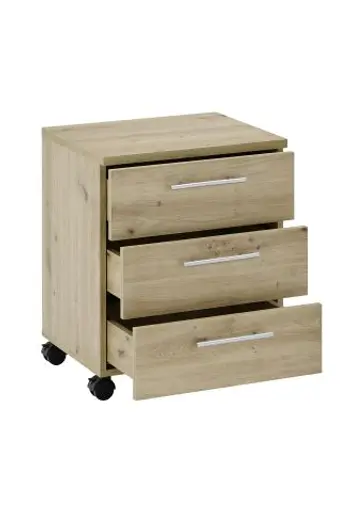 Rollcontainer - B ca. 40 cm, Artisan Eiche Nachbildung