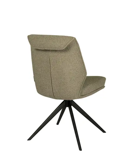 Stuhl MARLIES - drehbar, Stoff, Taupe