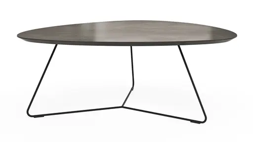 Couchtisch Fano - LBH ca. 96x86x38 cm, HPL, Graubraun