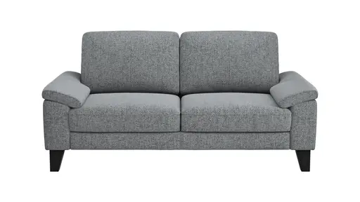 Sofa Oviedo - 2-Sitzer, keine Funktionen, Flachgewebe, Grau