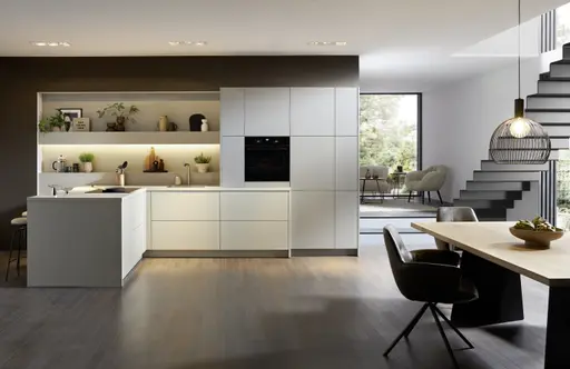 L-Küche 50.100 CO 3 525, Kieselgrau