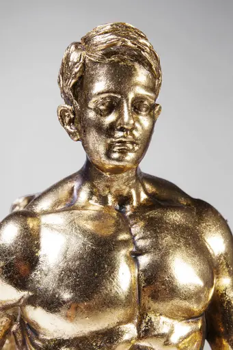 Deko-Figur- BHT ca. 58x43x19 cm, Goldfarben, Schwarz