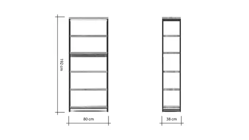 Regal Farmingdale - Eiche massiv, natur geölt