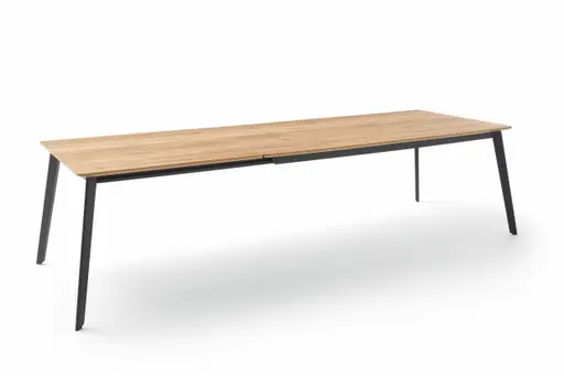Esstisch - ausziehbar, LB ca. 190-290x100 cm, Wildeiche Furnier