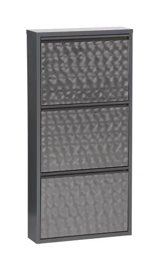 Schuhschrank - B ca. 50 cm, Dunkelgrau