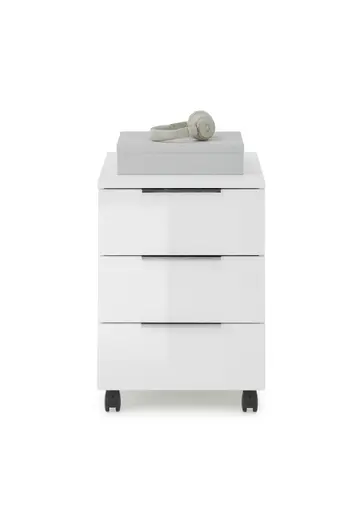 Rollcontainer - B ca. 45 cm, Weiß