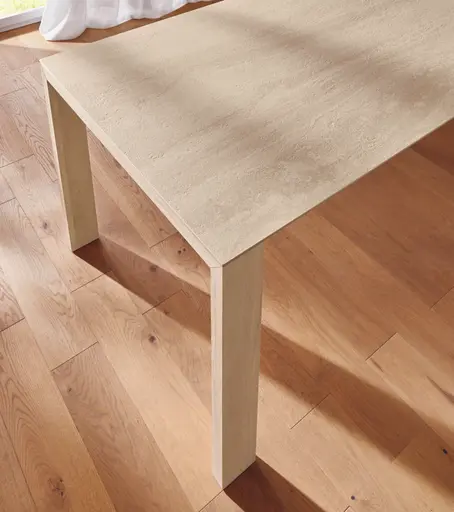 Esstisch Cambre - LB ca. 220x90 cm, ausziehbar, Keramik, Beige