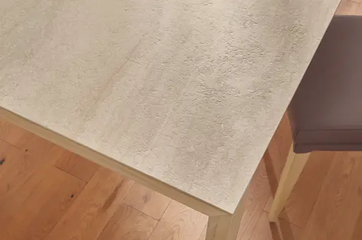Esstisch Cambre - LB ca. 220x90 cm, ausziehbar, Keramik, Beige