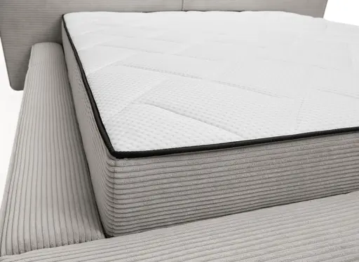 Polstergestell- Liegefläche ca. 180x200 cm, Stoff, Hellgrau