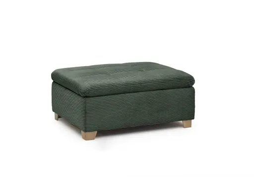 Hocker JAMILA - Stoff, Grün