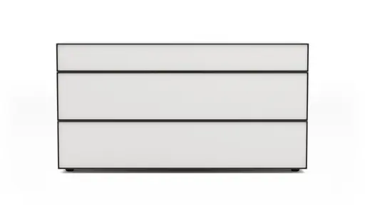 Kommode Loretto - BHT ca. 135x70x53 cm, Lack matt, Weiß