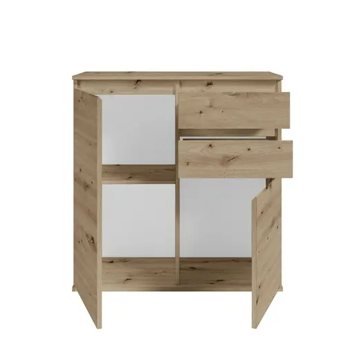 Kommode - B ca. 80 cm, Artisan Eiche Nachbildung