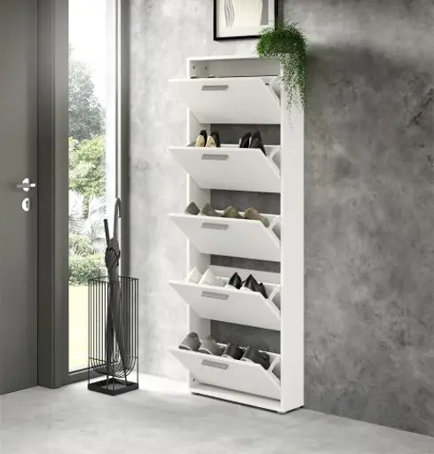 Schuhkipper - B ca. 59 cm, Weiß