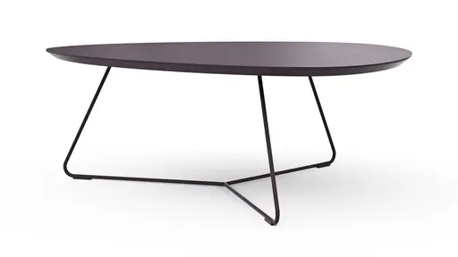 Couchtisch Fano - LBH ca. 87x78x33 cm, Fenix, Aubergine