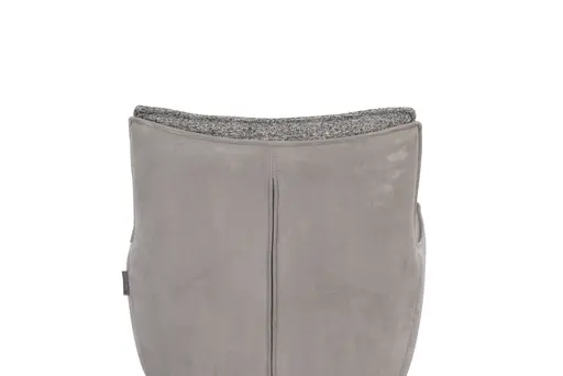 Armlehnstuhl MANDY - drehbar, Stoff, Graubeige