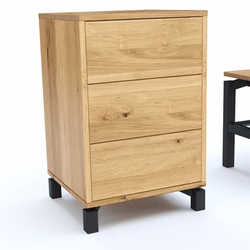 Garderobenkombination Williston - Korpus Wildeiche geölt / Front sandgestrahlt