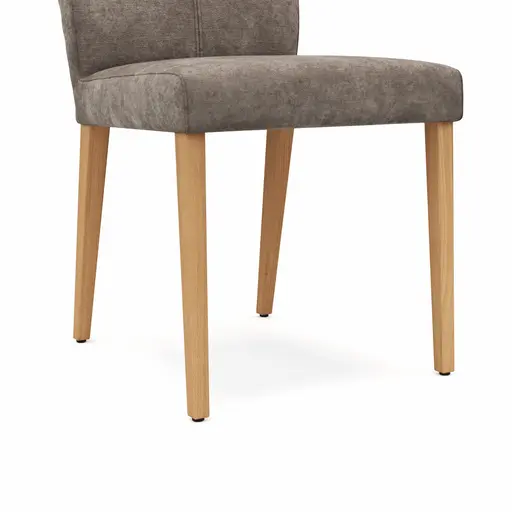 Stuhl Edmonton - Stoff, Graubraun