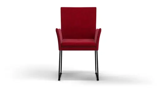 Armlehnstuhl Saragossa - Stoff, Rot