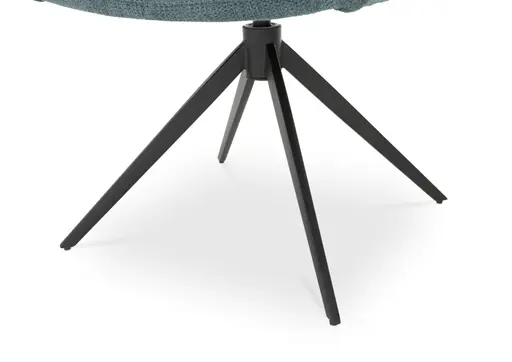 Armlehnstuhl MARJA - drehbar, Stoff, Türkis