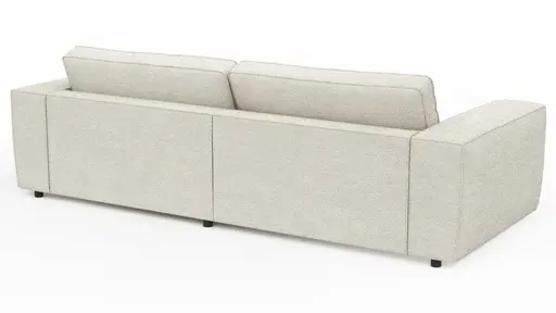 Sofa Lilaia - 1,5-Sitzer XL mit 1,5-Sitzer XL Tief, Stoff, Creme