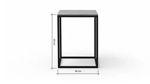 Beistelltisch Kai - LBH ca. 40x40x54 cm, Asteiche massiv