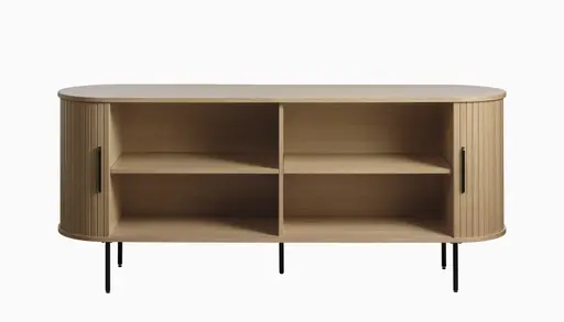 Sideboard - B ca. 180 cm, Eiche Furnier, Natur