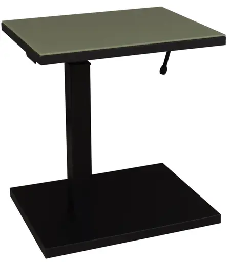 Beistelltisch - höhenverstellbar, LB ca. 45x35 cm, Olivgrün, Schwarz