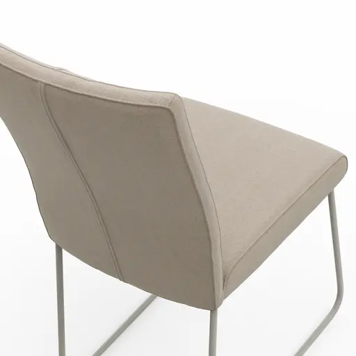 Stuhl Cosyra - Stoff, Beige