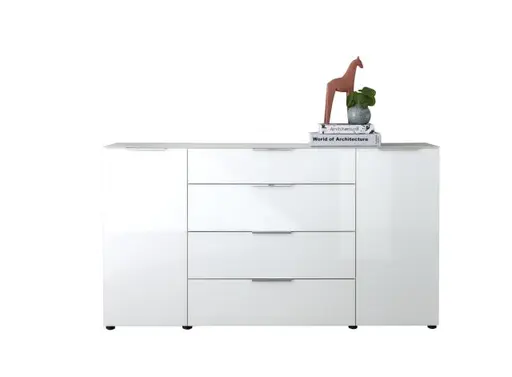 Kommode - B ca. 180 cm, Weiß