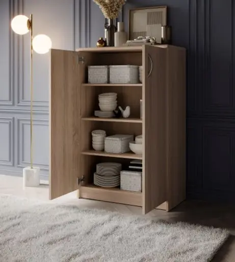 Kommode - B ca. 74 cm, Sonoma Eiche Nachbildung