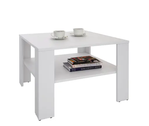 Couchtisch - LB ca. 68x68 cm, Weiß