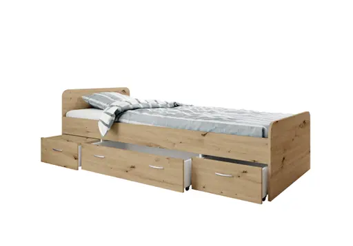 Kojenbett - Liegefläche ca. 90x200 cm, Artisan Eiche Nachbildung