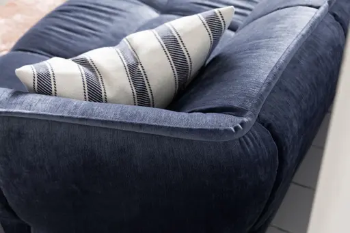 Sofa Hedda - 3-Sitzer, Stoff, Dunkelblau