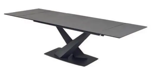 Esstisch Carva - verlängerbar, LB ca. 160x90 cm, Keramik, grau