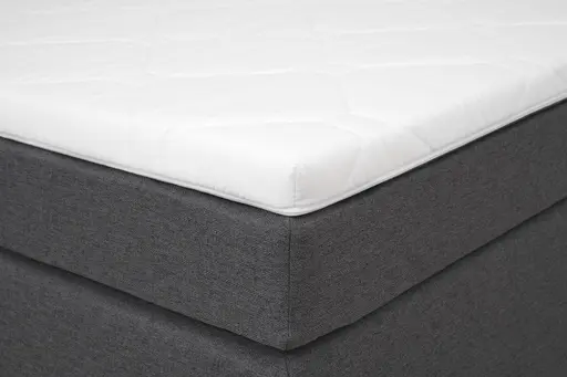Boxspringbett- Liegefläche ca. 140x200 cm, Stoff, Anthrazit