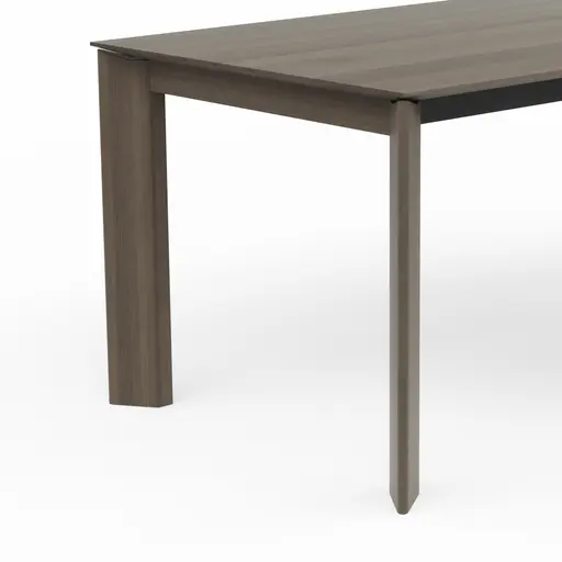 Esstisch Saratoga - ausziehbar, LB ca. 200x95 cm, Buche massiv, silbergrau geölt