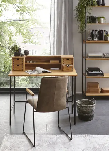 Schreibtisch Blackpool - LBH ca. 109x55x101 cm, Eiche massiv