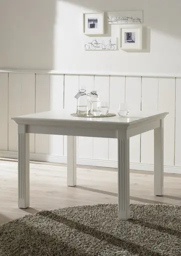 Esstisch -  LB ca. 160x90 cm, Lack, weiß