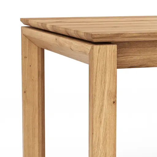 Esstisch Farmingdale - ausziehbar, Platte mit schräger Kante, LB ca. 180x90 cm, Eiche massiv, geölt