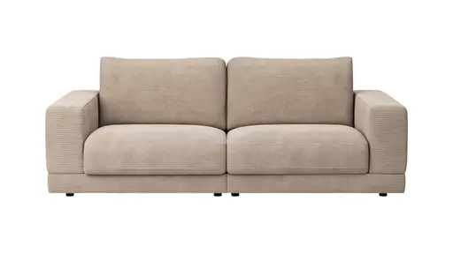 Sofa Juni - 2-Sitzer, Cord, Taupe