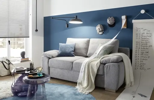 Beistelltisch - Ø/H ca. 40x39 cm, Grau