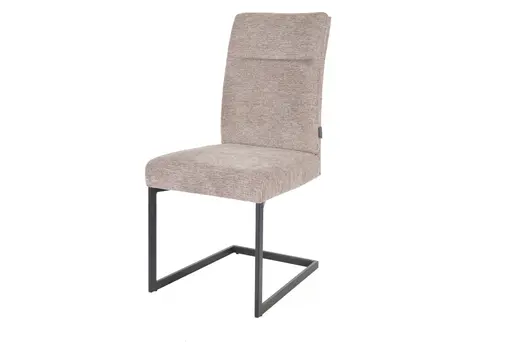 Freischwinger MAGGIE - Stoff, Kaffee