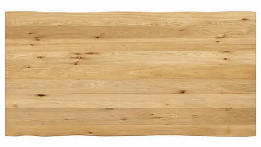 Esstisch Clifton - LB ca. 200x100 cm, Wildeiche massiv, Schwarz verfüllt