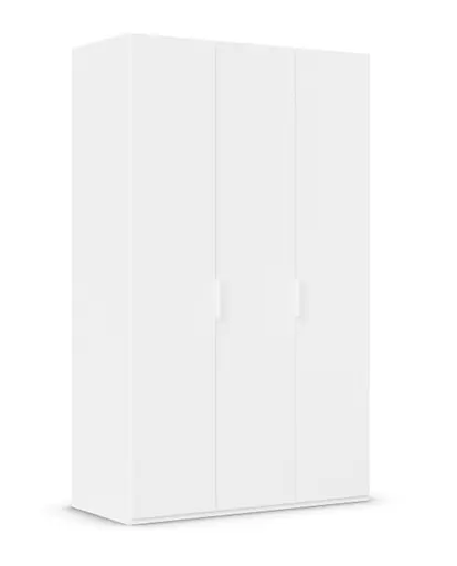 Drehtürenschrank ROVERO- B ca. 135 cm, Weiß