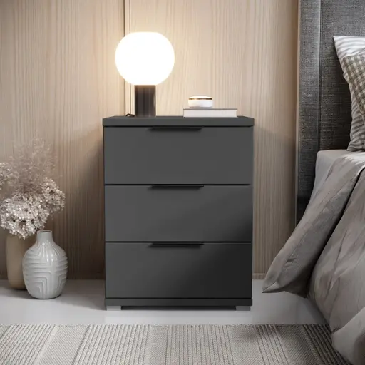 Nachtkommode- Graphit