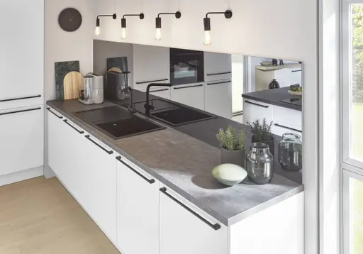 Inselküche 35.130 4 325, Alpinweiß