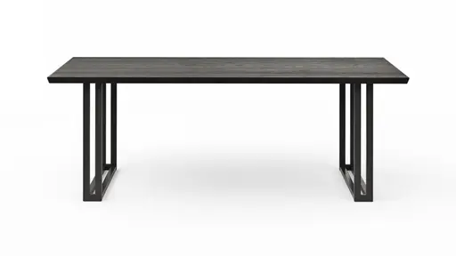 Esstisch Clifton - BL ca. 100x240 cm, Zerreiche massiv, Smoke